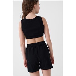 Комплект трикотажный для девочек: топ, шорты PLAYTODAY, 1240345