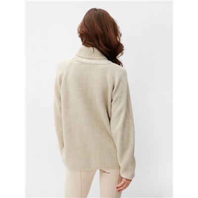 Джемпер женский MINAKU: Casual collection, бежевый, размер 48