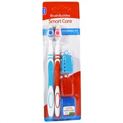 Brush Buddies, "Забота с умом", набор зубных щеток, для взрослых, 2 шт