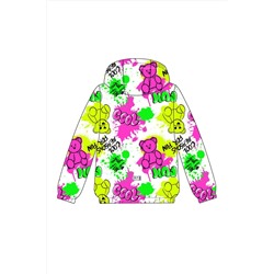 Куртка текстильная с полиуретановым покрытием для девочек (ветровка) PLAYTODAY, 1231510