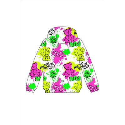 Куртка текстильная с полиуретановым покрытием для девочек (ветровка) PLAYTODAY, 1231510