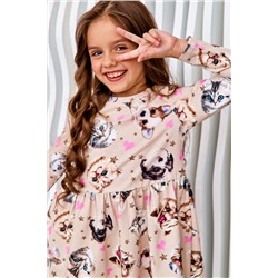 Платье д/дев Juno AW22GJ509 FLUFFY FRIENDS