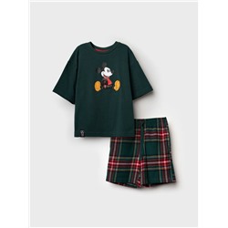 Комплект для мальчиков: фуфайка (футболка) трикотажная, шорты текстильные