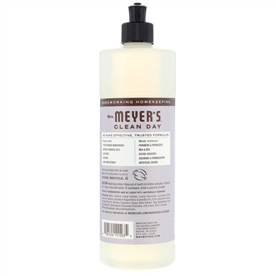 Mrs. Meyers Clean Day, Dish Soap, Lavender Scent, 16 fl oz (473 ml)