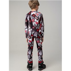 Термокомплект трикот. для мальчиков: фуфайка (футболка) с длин. рук, брюки