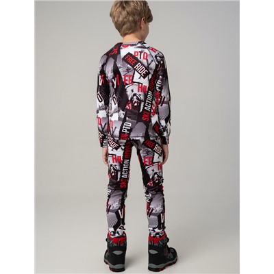 Термокомплект трикот. для мальчиков: фуфайка (футболка) с длин. рук, брюки