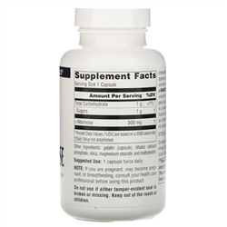 Source Naturals, D-манноза, 500 мг, 120 капсул