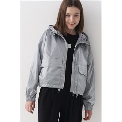 Куртка текстильная с полиуретановым покрытием для девочек (ветровка) PLAYTODAY, 1240103