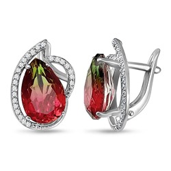 Серьги, радужный кварц, СПН4106