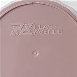 Горшок для цветов, с прикорневым поливом «Румба», 3 л, d=18 см, h=17 см, пластик, с поддоном, цвет мокко