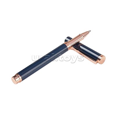 Ручка в футляре "Venezia Classico" 1,0 мм, синяя (синий корпус, черная коробка)