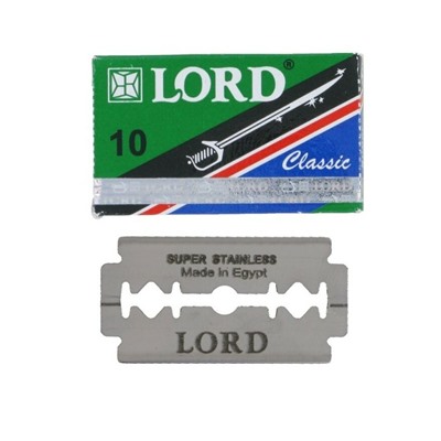 Лезвия для бритья классические двусторонние Lord Super Stainless Classic 5шт.(20X5шт. =100 лезвий) на карте