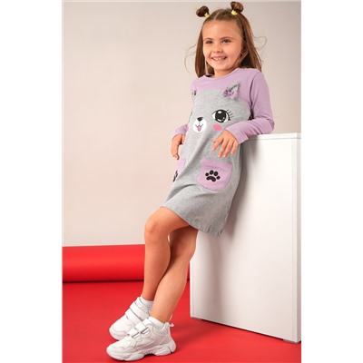 Хлопковое платье для девочки Happyfox