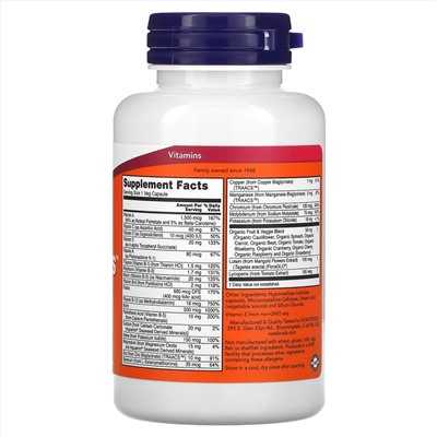 Now Foods, Daily Vits, 120 таблеток