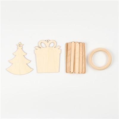 УЦЕНКА Новогодний подарок «Поделки», набор для творчества, 35 поделок