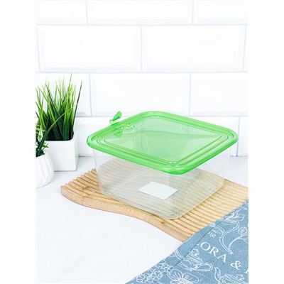 Контейнер квадратный 2000 мл / ZP3048B /уп 72/216/ ДОП СКИДКА НА КОРОБ 3%