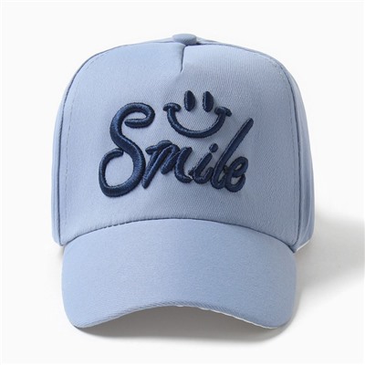 Кепка детская MINAKU Smile, размер 50-52, голубая