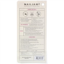 Vika Nailjam, Гелевые полоски для ногтей для ногтей на руках и ногах, Гламур и румянец, 38 полосок