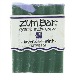 Indigo Wild, Zum Bar, мыло из козьего молока, лаванда-мята, кусок весом 3 унции