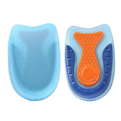 Силиконовые гелевые стельки, подпяточники, унисекс, для пятки снятия боли в ступнях  9,5см