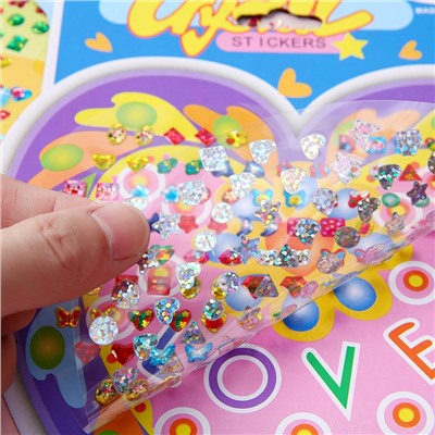 Детские сережки-наклейки большой набор (70-104 пары)