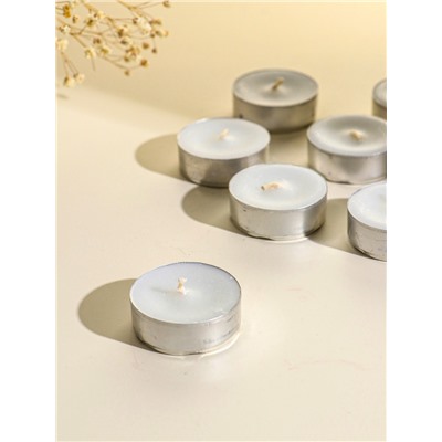 Набор свечей чайных 50 шт., d=37 мм, 15 г, 3 ч. горения