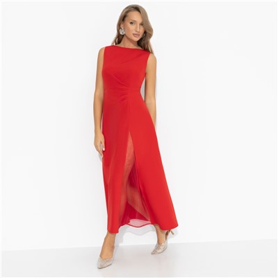 Платье, Плавный силуэт (красное)