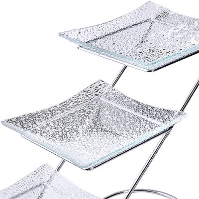 31010 Блюдо на подставке 14 х14см 3-яруса MB (х12)