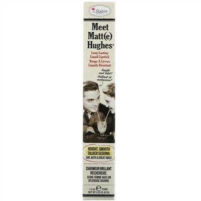 theBalm Cosmetics, Meet Matt(e) Hughes, стойкая жидкая помада, оттенок Committed, 7,4 мл