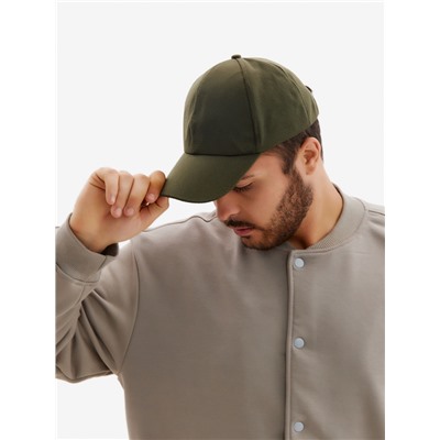 Бейсболка мужская однотонная MINAKU, размер 58, зелёная