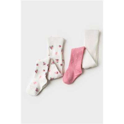 Колготки детские трикотажные для девочек, 2 пары в комплекте PLAYTODAY, 1239793