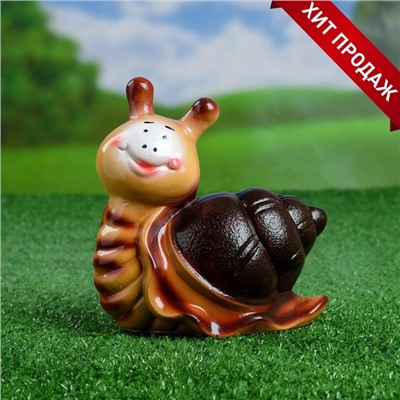 Садовая фигура из гипса «Улитка Улыбка», 17×8×16 см