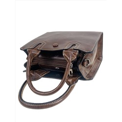 Женская сумка  из искусственной кожи, цвет шоколад