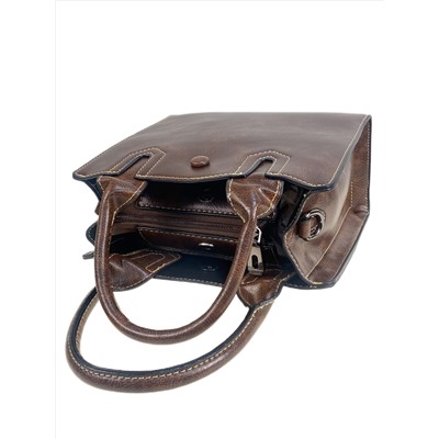 Женская сумка  из искусственной кожи, цвет шоколад