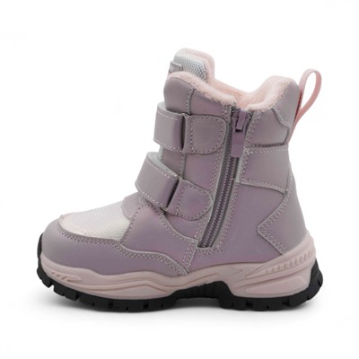 Ботинки мембранные на меху В6675-15 светло фиолетовые