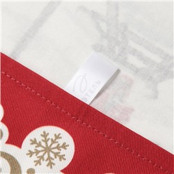 Полотенце новогоднее кухонное «Этель» «Снежная деревенька» 40×70 см, 100% хл, саржа 190 г/м²