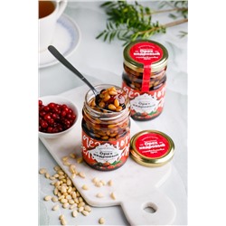 Таежный деликатес "Кедровый орех с Клюквой" в сиропе / стекло  230 гр / Солнечная Сибирь