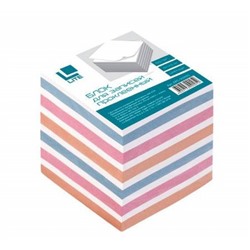 Бумага для заметок 9х9 см 900л "Куб" цветная проклеенная NPG-909090L LITE