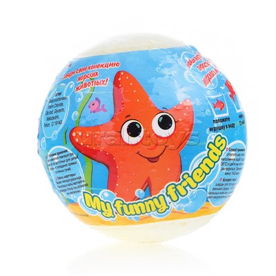 Детский бурлящий шар с растущей игрушкой My funny friends 130г