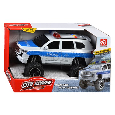 Машина "Полиция Сити" (свет, звук) в коробке