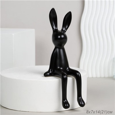 Статуэтка Кролик 21 см Пасха / HBC-102 /уп 30/черный