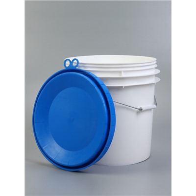 Ведро с герметичной крышкой, 20 л, белое