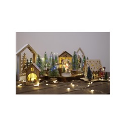 Гирлянда «Конский хвост» 10 нитей по 1 м, IP20, серебристая нить, 100 LED, свечение тёплое белое, 12 В