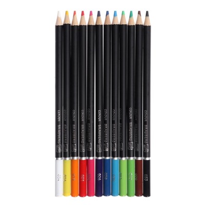 Карандаши художественные цветные BRAUBERG ART CLASSIC, 12 цветов, мягкий грифель 3.3 мм