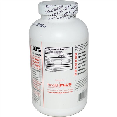 Health Plus, Очищение кишечника, One, 625 мг, 200 капсул