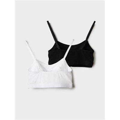 Топ трикотажный для девочек, 2 шт в комплекте