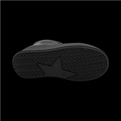 Ботинки на меху D320 черные п/п