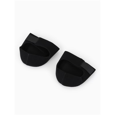Подпяточники с силиконовой вставкой, универсальные, размер 36-46, чёрный