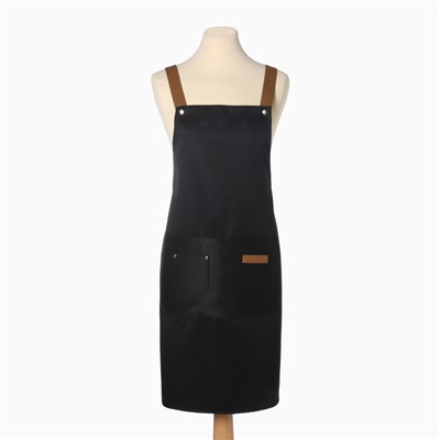 Фартук «Этель», чёрный, 69×74 см,100% п/э