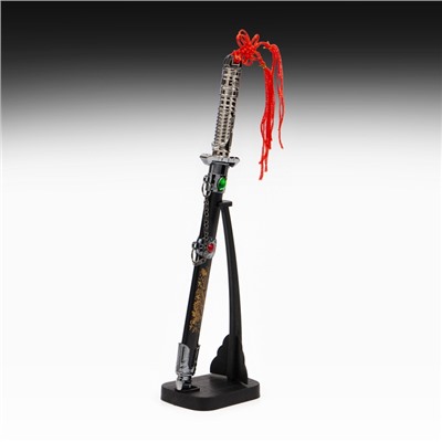 Макет оружия «Сувенирный кинжал на подставке 2в1. Кристаллы», на ножнах дракон, рукоять в форме светового меча, 26.5 см